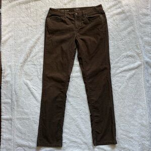 LOFT Modern Straight Pants | Size‎ 8 | Brown Stretch Workwear